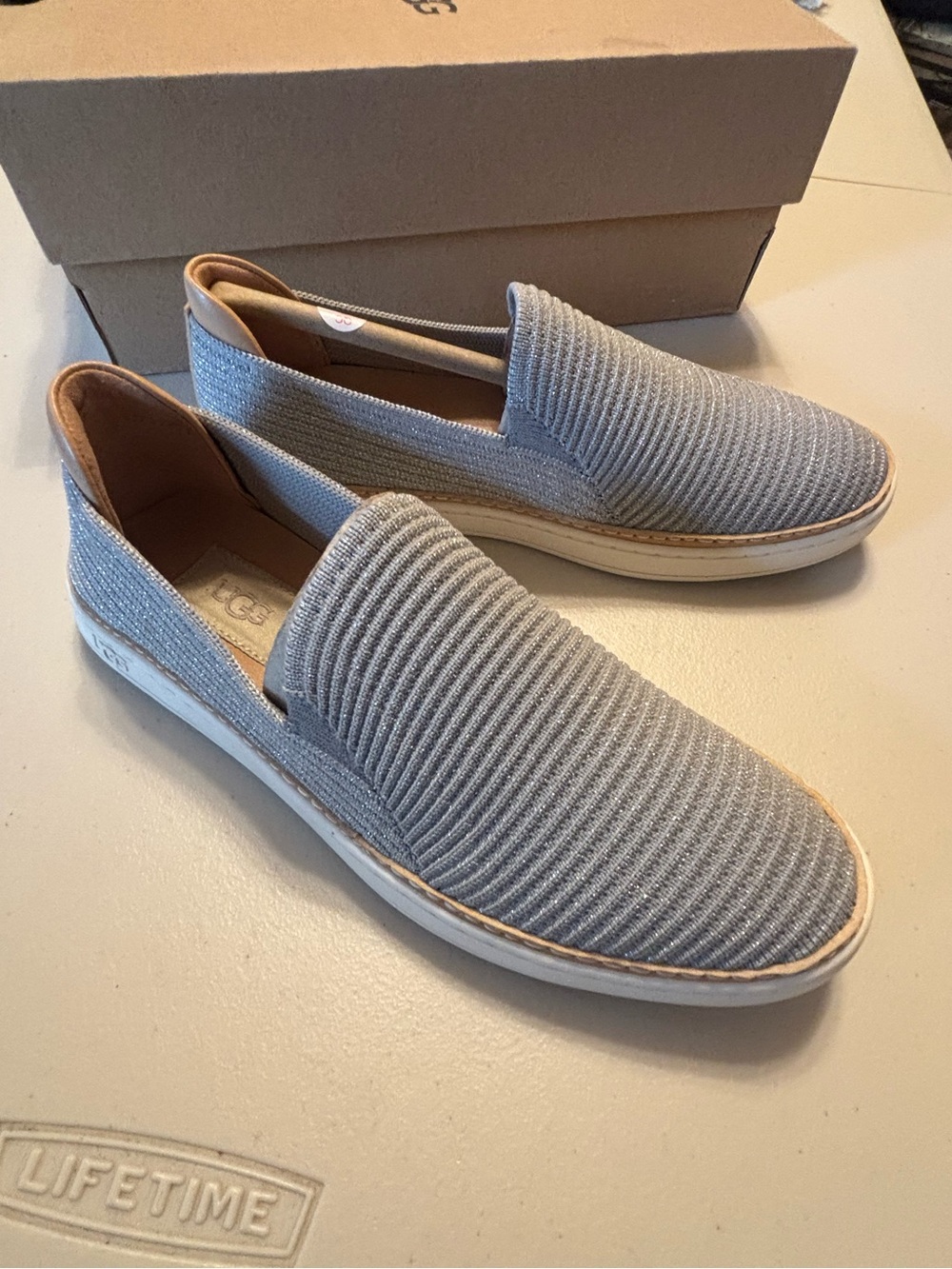 UGG Women’s Slip-On Loafers in Light Gray